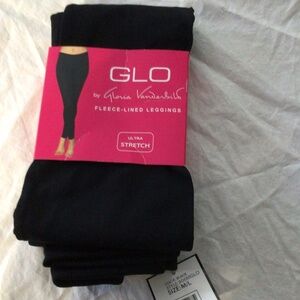 GLO by Gloria Vanderbilt fleece-lined leggings NWT
